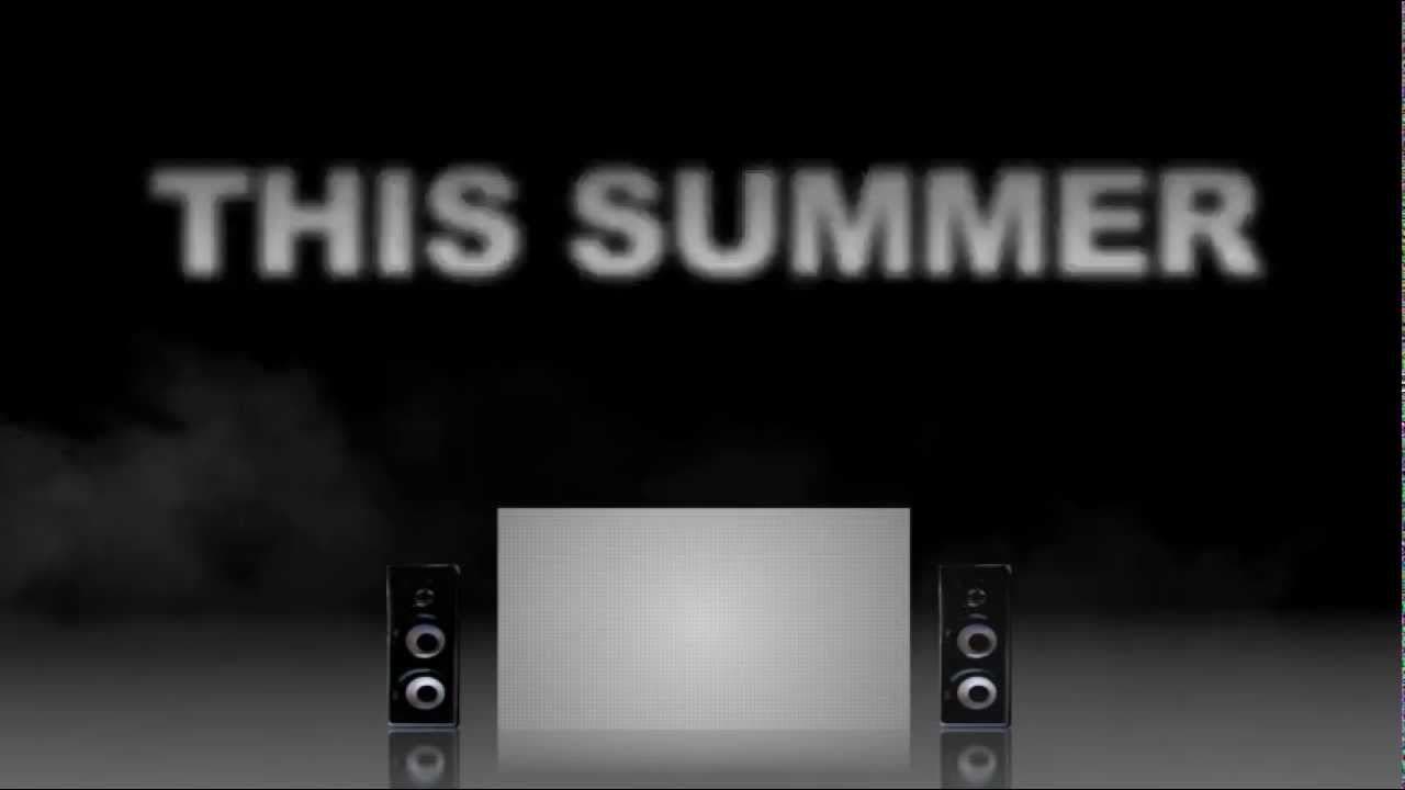 A cinema screen in fog with the words This Summer